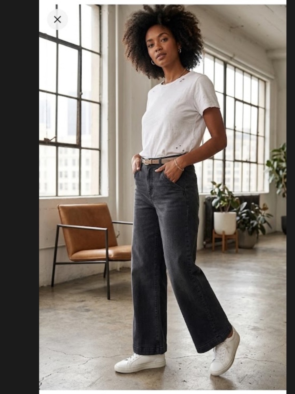 Ann Taylor Dark Gray High Rise Jeans